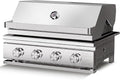 Premium Built In 4 Burner Propane Gas Grill ALL-Thickened 304 Stainless Steel 32000 BTU with 516sq.in. Cooking Space Baking Tray &amp Gratesfor Patio Backyard Parties Barbecue