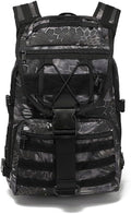 Outdoor Tactical Backpack Military Molle Bag Hiking Daypacks for Camping Trekking Hunting Traveling Motorcycle (Python Pattern Black)