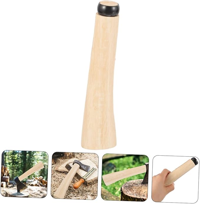 Milisten 2sets Replacement Axe Handle Wooden Axe Handle for Outdoor Use Easy Maintenance