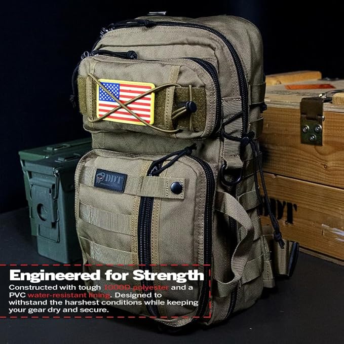 DDT Death Dealer Tactical Assassin Sling Bag Color Tan