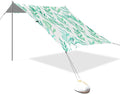 Beach Canopy with Windproof Ropes &amp Sandbags Beach Tent Sun Shade Sun Shelter for Camping Trips Fishing Backyard Fun or Picnics Leaf