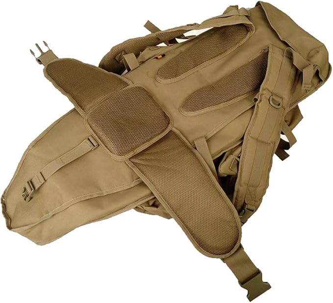 Outdoor Sports Pack Hiking Bag Tactical Rucksack Camo Knapsack Combat Camouflage Tactical Molle Hiking Backpack - Tan