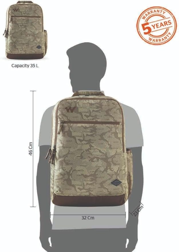 Wildcraft Evo 4 Compartment Backpack 35 (12960) L Digi_Camo : Beige
