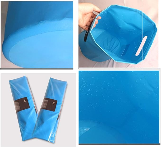 Beach Bag Outdoor Portable Waterproof Bucket for Outdoor Riding Camping Travel Water Sports Storage Bag Outdoor Quick-Drying Bag (Color : Orange Size : 2547cm)