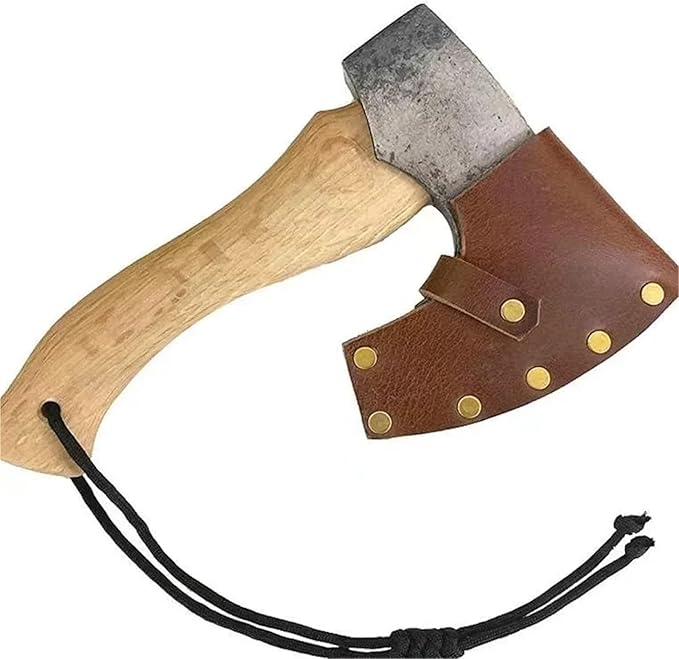 Axe Head Cover Hatchet Head Sheath Holster PU Leather Protector Camping Accessories for Outdoor Camping Blade Protection