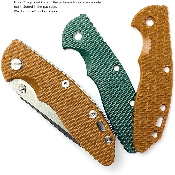1PC Custom G10 Scales Fits for Rick Hinderer knives XM18 3.5 CNC Handle Patch DIY Accessory(Brown)
