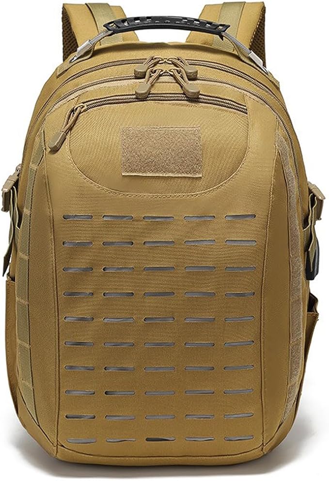 Military Tactical Backpack for Men Military Molle Pack Daypack 3 Day Assault Pack Rucksack Bag (Mud Color)