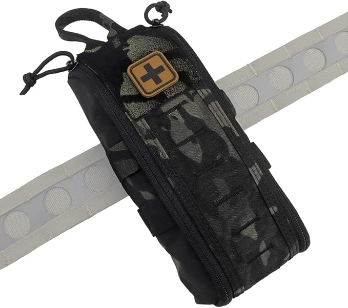 Tactical Medical First Aid Kit Military MOLLE Bag Waist Belt Pouch Quick Response Hunting Vest Bag First Aid Pack B