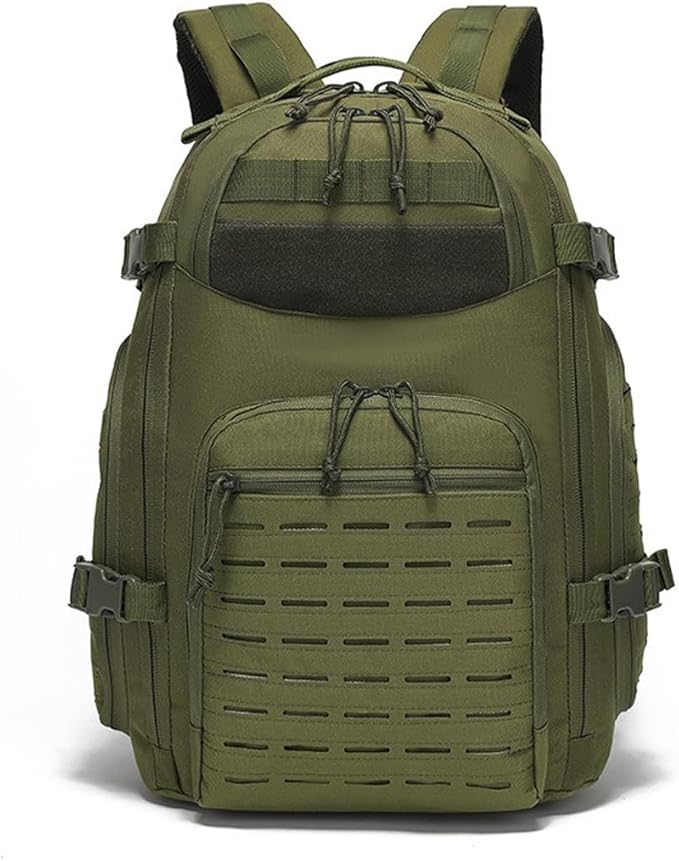 Military Tactical Backpack For Men Molle Daypack 3 Day Bug Out Bag Hiking Rucksack Assault Bag (Military Green)