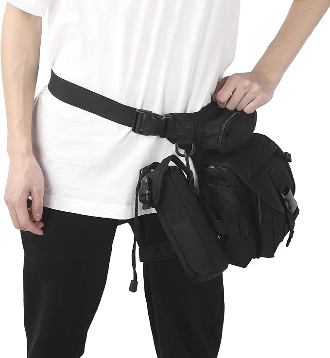 Drop Leg Bag Large Capacity Shoulder Bag Thigh Bag Pouch for Cycling Outdoor Camping Fashionable and sturdy Nylon Cloth Material Multi Functional Design