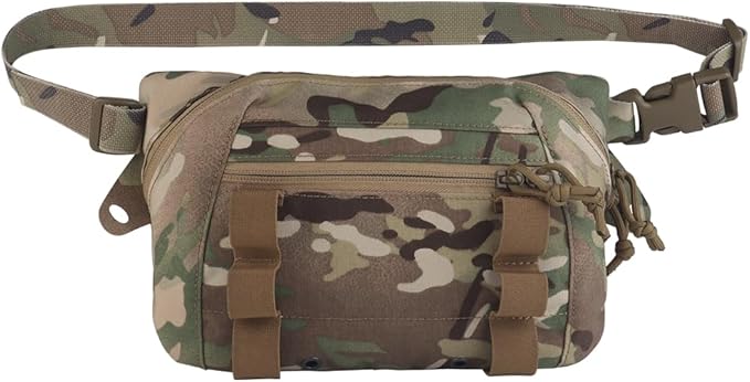 Large Multi-Purpose Drop Pouch Universal Tactical Fanny Pack Vest Hook and Loop EDC Admin Wait Bag