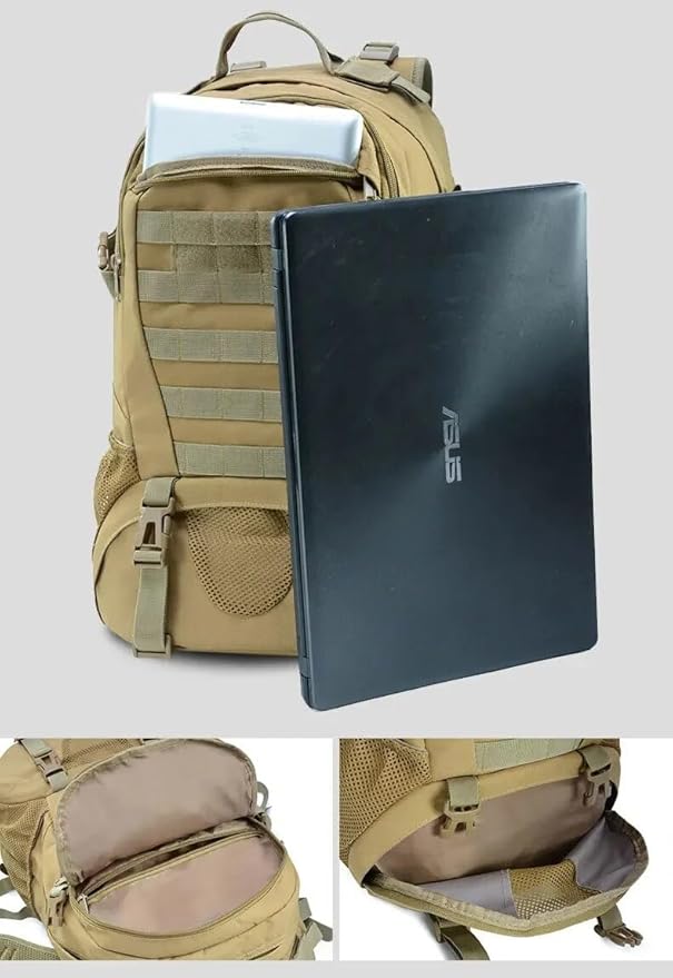 Tactical Backpack 30L Assault 3P Pack Molle Bag Men's Outdoor Sport Travel Camping Hunting Army Mountaineering Military Rucksack(camo 3)