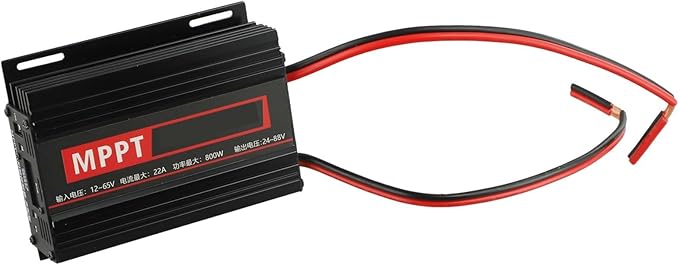 MPPT Solar Boost Controller Charger 800W With USB And LCD Display For 24V/36V/48V/60V/72V Multi-Battery Charging Aluminum Alloy