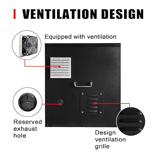Lockable Generator Box for Outside/RV/Truck/Trailer Outdoor Generator Shed Storage Box Quiet Enclosure (30x22x24)
