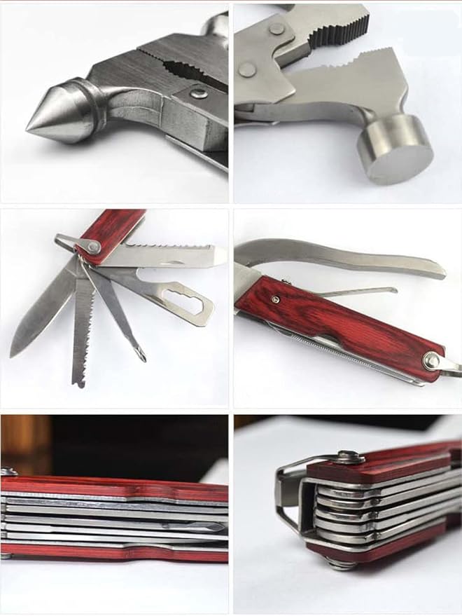 Stainless Steel Multipurpose Tool Kit Portable &amp Heavy Duty Light Weight &amp Durable Pocket Multi Tool Kit Suitable as Camping Multitool Emergency Pocket Tools