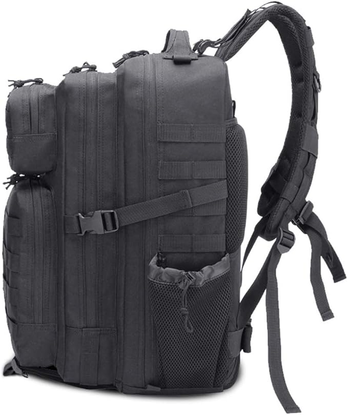Outdoor Sports Pack Hiking Bag Tactical Rucksack Camo Knapsack Combat Camouflage Tactical 45L Molle Backpack - Green