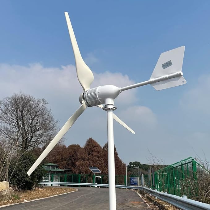 3000W 48V Wind Turbine Generator with Hybrid MPPT Controller 3KW Permanent Magnet Generator for Homeuse 3 Blades Free Energy Windmill (with MPPT Controller)