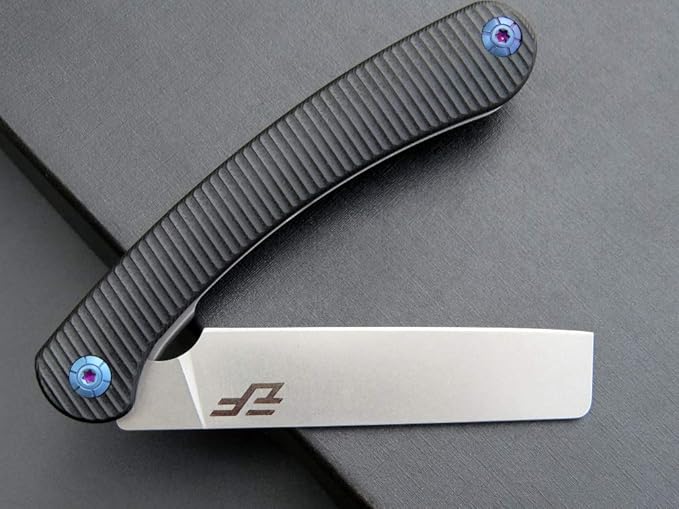 Eafengrow EF939 Folding Pocket Knife with D2 Steel Blade G10 Handle EDC Pocket Folding Knife for Camping Survival and Outdoor (Black)