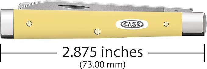 Case XX Pocket Knife YELLOW SYNTHETIC SS BABY DOC Item #81087-3282SP SS - Length Closed: 2 7/8Inches