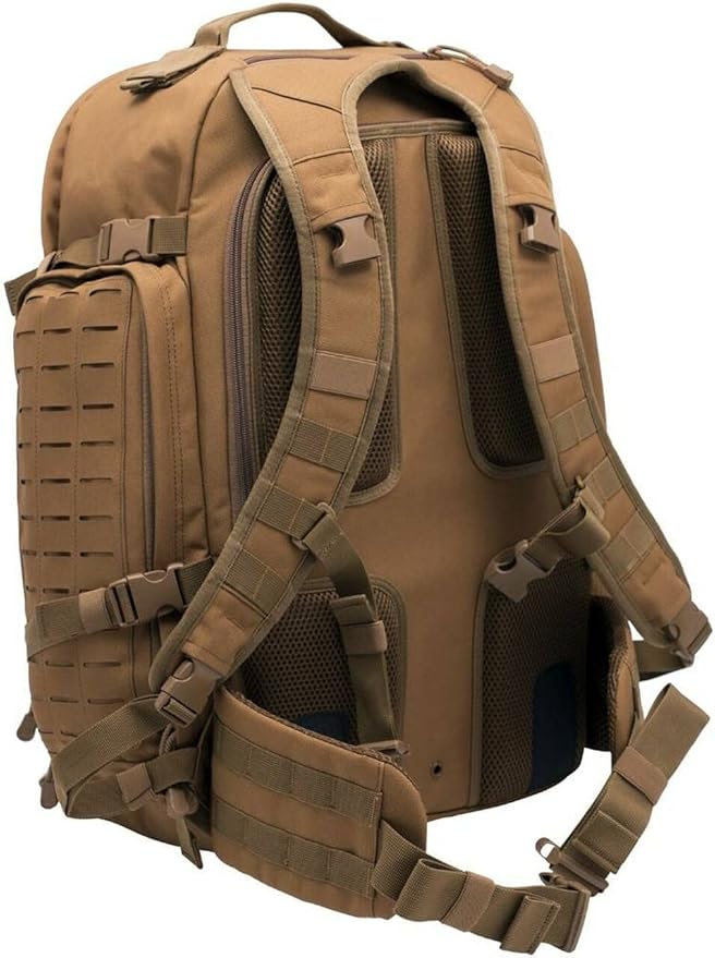 LA Police Gear Atlas 72 Hour Tactical Backpack for Men &amp Women Large Bug Out Bag with MOLLE System Hiking Hunting Combat Backpack Grey