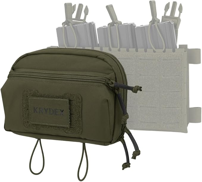 KRYDEX Tactical Admin Pouch with Molle GP Pouch Modular Pouch Utility Fanny Pack for Vest and Chest Rig