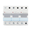 Manual Transfer Switch RV 3P 400VAC Single Side Interlock Circuit Breaker 35mm DIN Rail Mounting (125A)