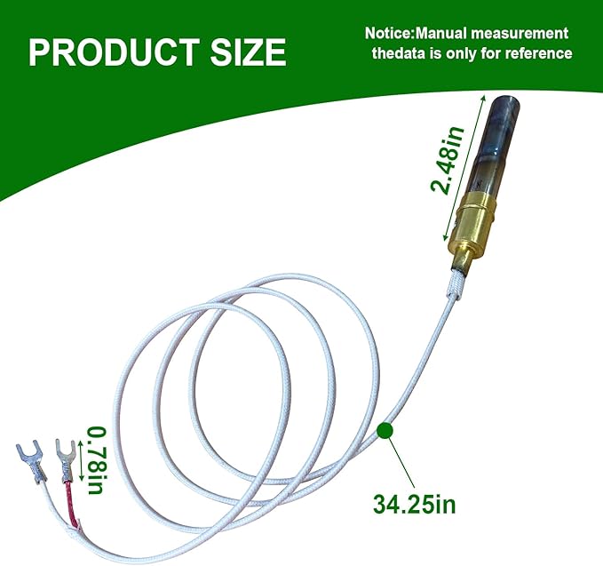 101934F32 White Rodgers Pilot Generator Thermopile 750mv millivolt Compatible With White Rodgers Replacement for 1950-001 Thermopile