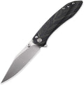 Petrified fish PFE08 Grow Folding Knife3.62 K110 Satin Blade 3.8oz G10 Handle Button Lock Pocket Knife for EDC (Green G10)
