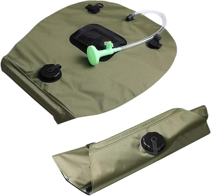 Portable Solar Shower Bag for Camping Hiking and Beach Use Easy to Water Bag Shower Nozzle and Temperature Display for Outdoor Activities