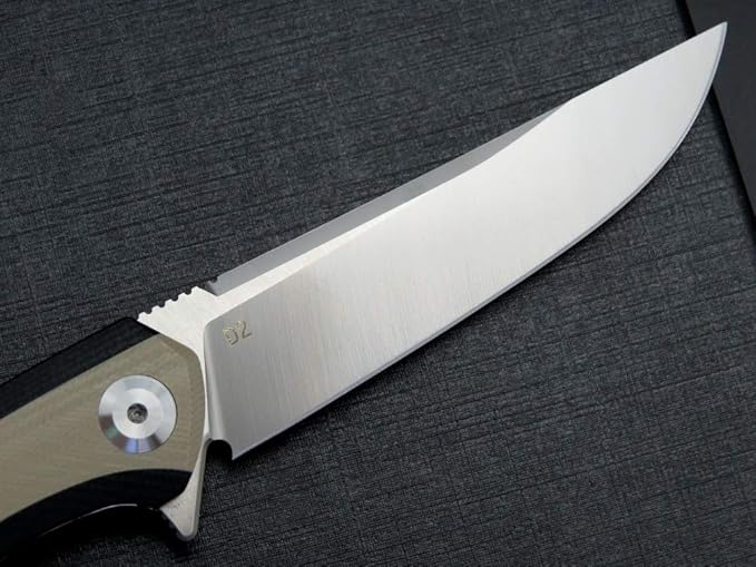 Eafengrow EF947 EDC D2 Folding Knife G10 Handle Ball Bearing Folder with Locking Liner EDC Flipper Knife with Pocket Camping Hiking Survival Outdoor tool(DESERT)