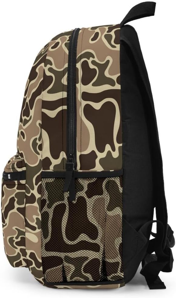 Vintage Swamp Camouflage Bookbag/Vintage Backpack/Fashion Camouflage Travel Bag/Hunting Bag/Country Life Backpack