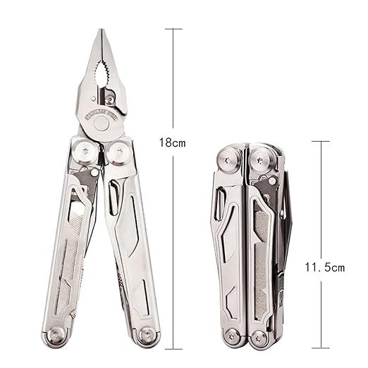 Multitool Set with Pliers Knife Scissors for DIY Repair Camping EDC Survival Gear(DL30 Yellow)
