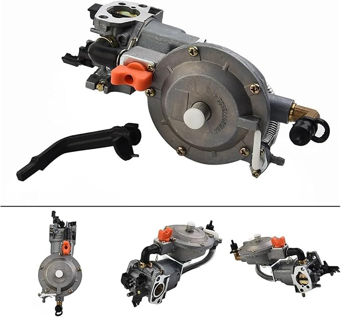 Conversion KitCompatible for Petrol Generator 2-5KW to Use Methane CNG/Propane LPG Gas Zero Pressure Regulator Carburetor Dual-Fuel LPG NG