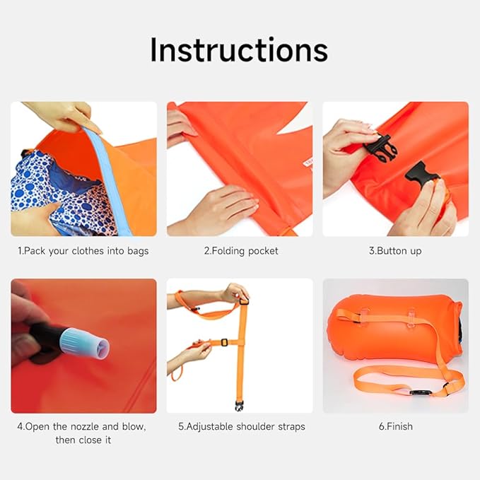 Custom Waterproof Dry Bags Customized Swim Buoy Float Personalized Floating Waterproof Backpack