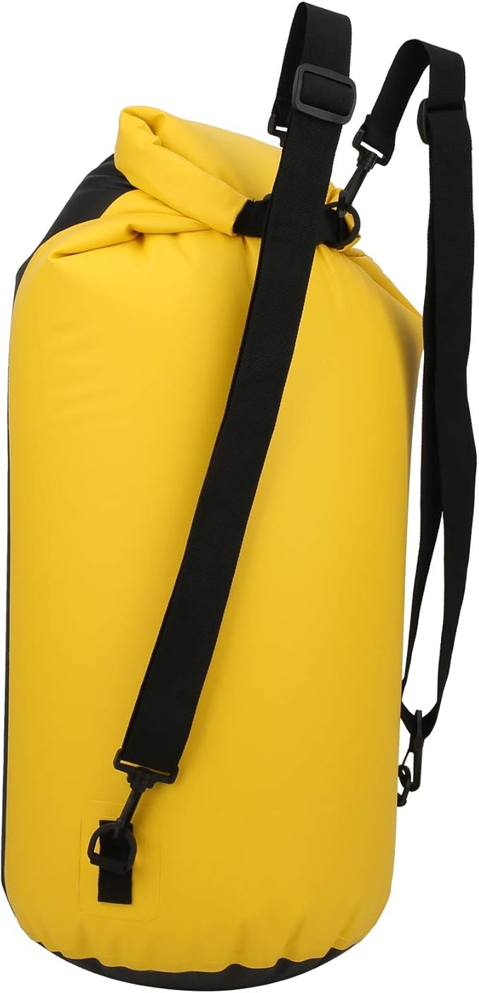 60L Inflatable Backpack Swimming Drifting Bag for Rafting Storage Transparent PVC Dry Bag with Double Air Nozzle Lightweight and Durable Comfortable Grip Easy Charging and