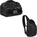 Tactical Range Bag Middle Size Large Shoulder Pack (Charcoal Camo)