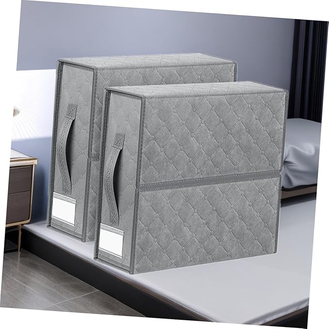 Foldable Bedding Organizer Storage Bin for Blankets and Pillowcases Container Zipper for Bedroom Closet and Dorm Use Lightweight and Portable Design