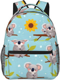 Men Women Business Travel Anti Theft Laptops Backpack Large Capacity Bookbag Computer Bag - for Sunflower Cute Cartoon Koala Bear