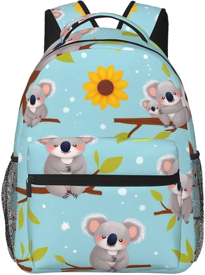 Men Women Business Travel Anti Theft Laptops Backpack Large Capacity Bookbag Computer Bag - for Sunflower Cute Cartoon Koala Bear