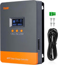 PowMr MPPT 80A Solar Charge Controller 12V/24V/36V/48V Auto 80Amp Solar Controller Support up to 12 Parallel Connection Work with Lead-Acid and Lithium Batteries