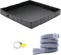 Camping Shower Pan with Detachable Drain Pipe Outdoor Shower Mat Portable Portable Shower Stall for RV OutdoorIndoor Shower Stall Enclosures
