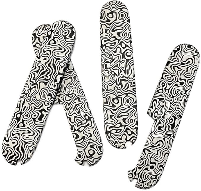 1 Pair CNC Titanium Alloy Scales Fits for 91MM Handle Patch Blank DIY Replacement
