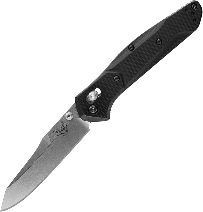 Benchmade - Osborne Every Day Outdoor Folding Knife Reverse Tanto Blade with Black G10 Handle (940-2)