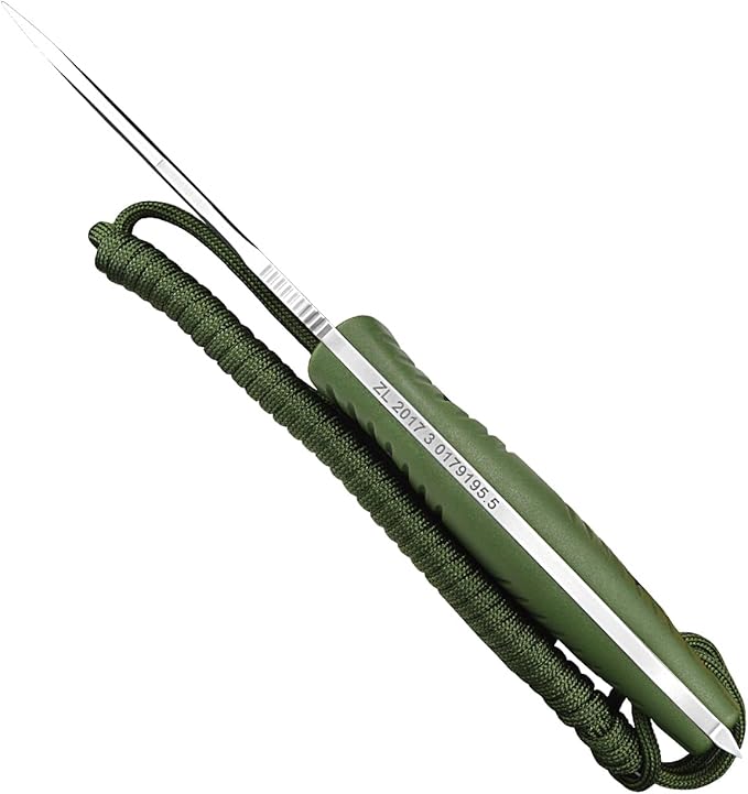 TONIFE Explorer Fixed Blade Knife with Sheath 8Cr14moV Multifunctional Survival Knife Blade with Fiberglass Reinforced Nylon Handle for Outdoor EDC Knife
