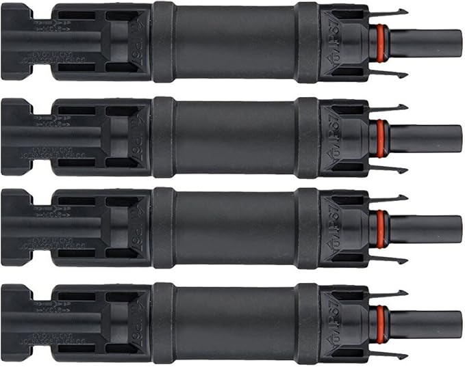 ACOPOWER 15A 4 Pair in-Line Diode Connector Solar Panel Cable Connectors