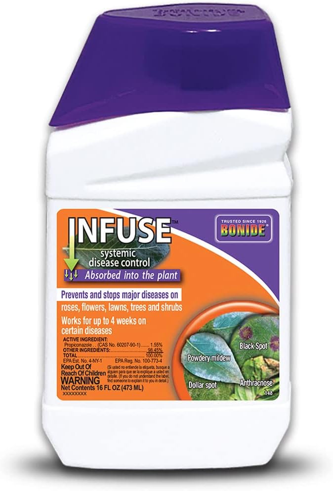 Bonide Infuse Systemic Disease Control 16 oz Concentrated Solution for Plant Disease Control Long Lasting &amp Waterproof