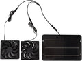 Solar Powered Fan Kit 10W 12V Solar Attic Fan for Chicken Coop Greenhouse Dog House Shed Exhaust Cooling Ventilation