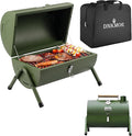 Portable Charcoal Grill Tabletop Outdoor Barbecue Smoker Small BBQ Grill for Outdoor Cooking Backyard Camping Picnics Beach by DNKMOR GREEN