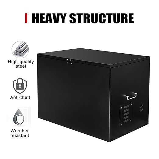 Lockable Generator Box for Outside/RV/Truck/Trailer Outdoor Generator Shed Storage Box Quiet Enclosure (30x22x24)