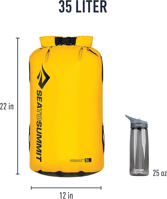 Sea to Summit Hydraulic Dry Bag Heavy-Duty Dry Storage 35 Liter Yellow